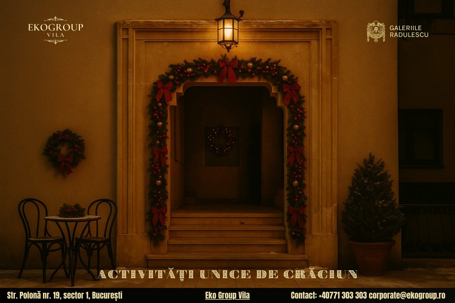 Activități de Crăciun inspirate din epoca interbelică – magia Crăciunului anilor ’30 la Eko Group Vila